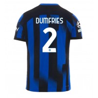 Pánský Fotbalový dres Inter Milan Denzel Dumfries #2 2023-24 Domácí Krátký Rukáv